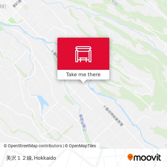 美沢１２線 map