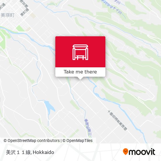 美沢１１線 map
