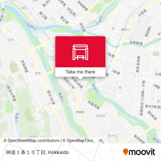 神楽１条１０丁目 map