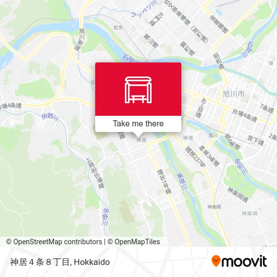 神居４条８丁目 map