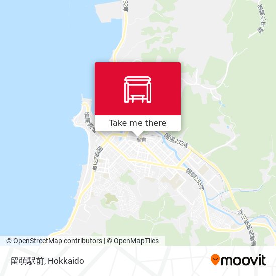 留萌駅前 map