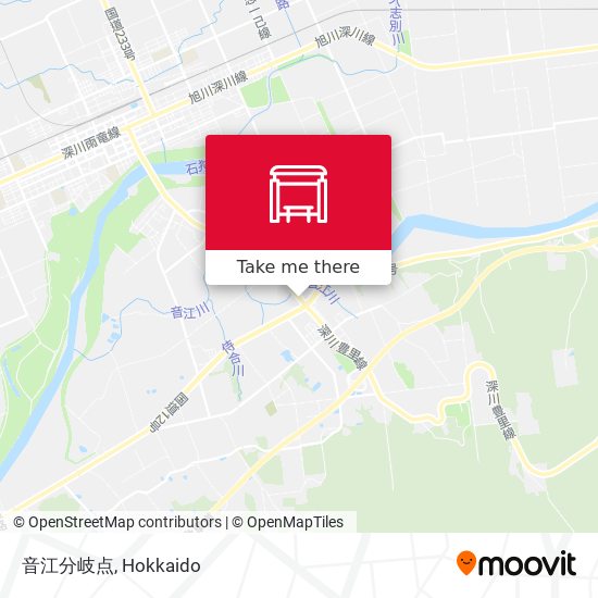 音江分岐点 map