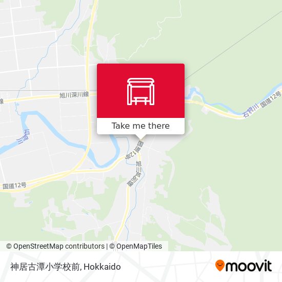 神居古潭小学校前 map