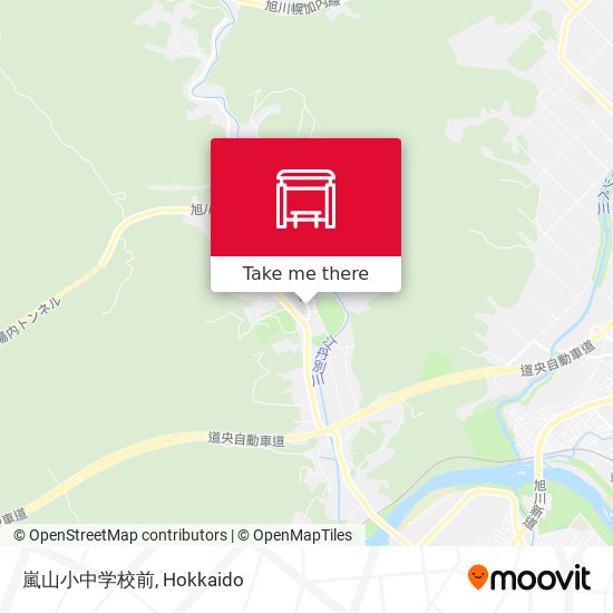 嵐山小中学校前 map