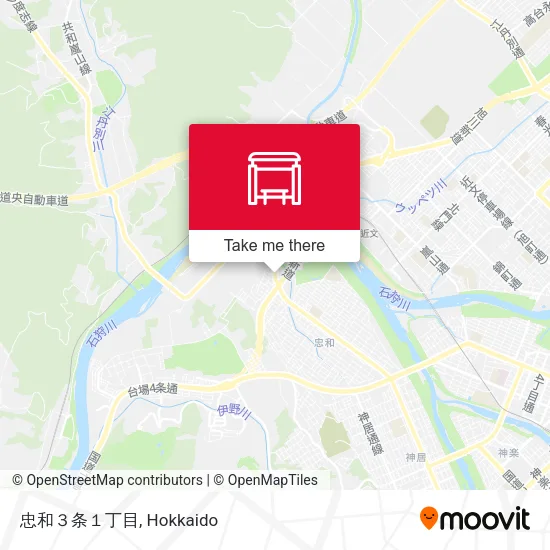 忠和３条１丁目 map