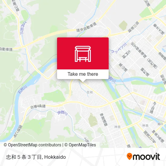 忠和５条３丁目 map