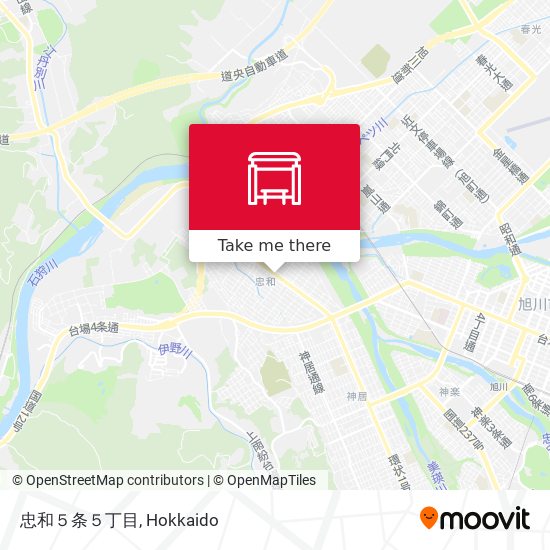 忠和５条５丁目 map