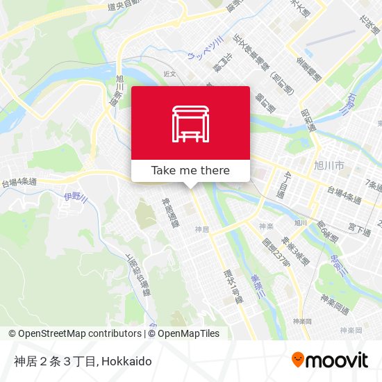 神居２条３丁目 map