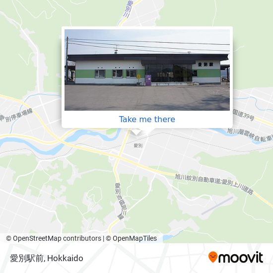 愛別駅前 map