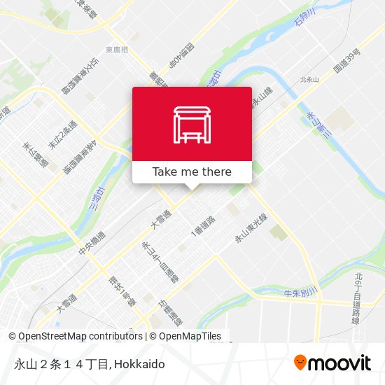 永山２条１４丁目 map