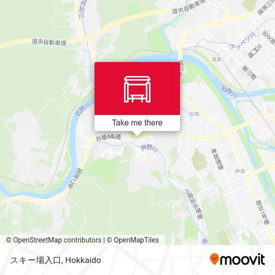 スキー場入口 map