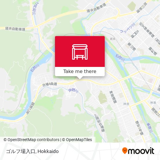 ゴルフ場入口 map