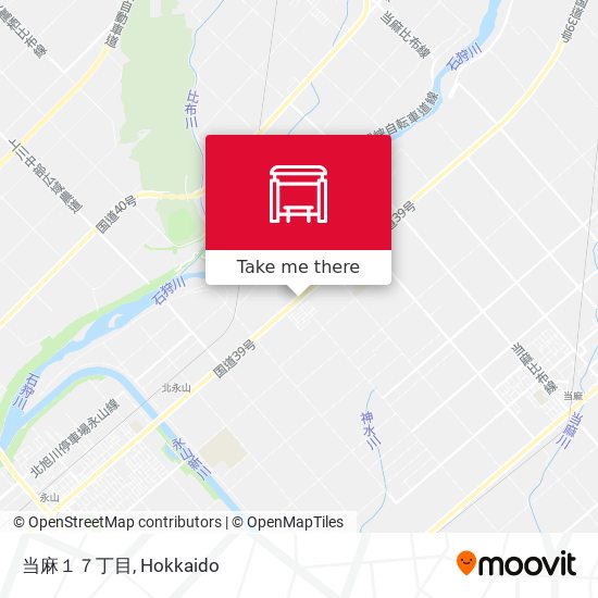 当麻１７丁目 map