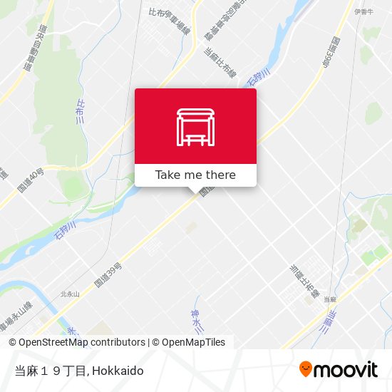 当麻１９丁目 map