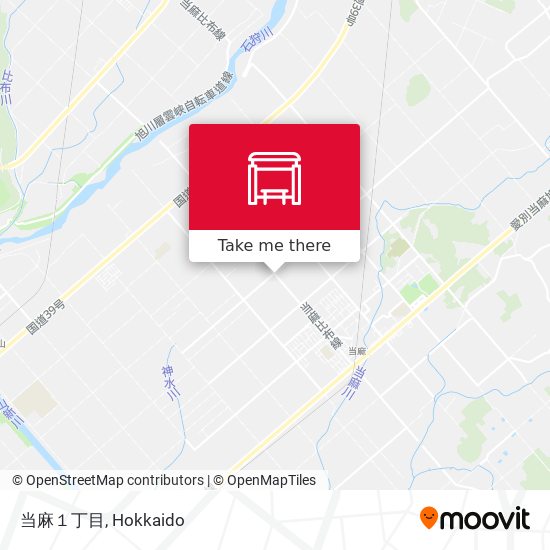 当麻１丁目 map