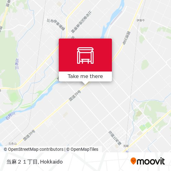 当麻２１丁目 map