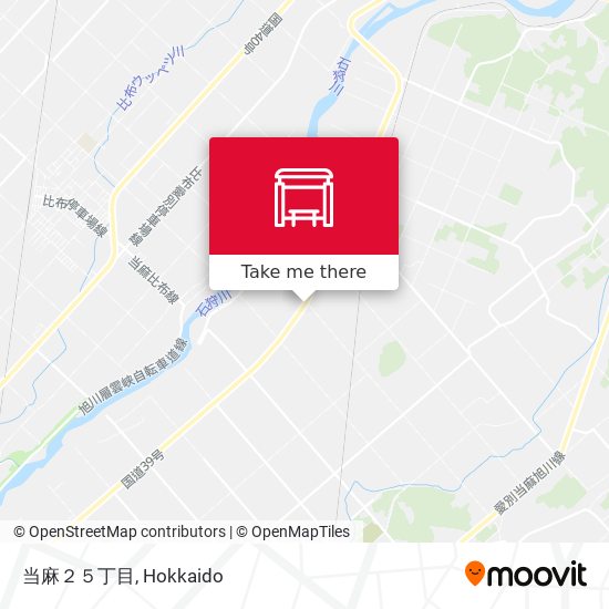 当麻２５丁目 map