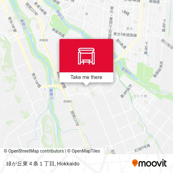 緑が丘東４条１丁目 map