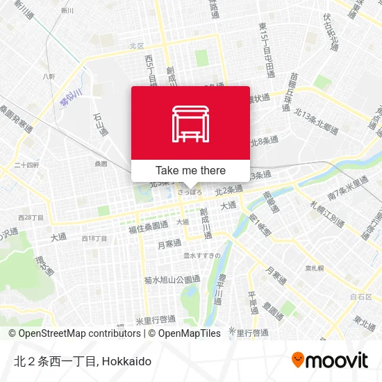 北２条西一丁目 map