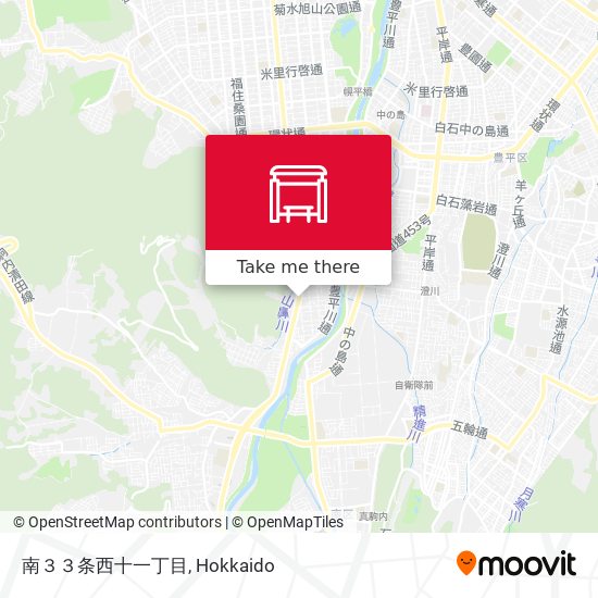 南３３条西十一丁目 map
