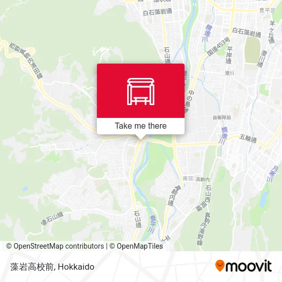 藻岩高校前 map
