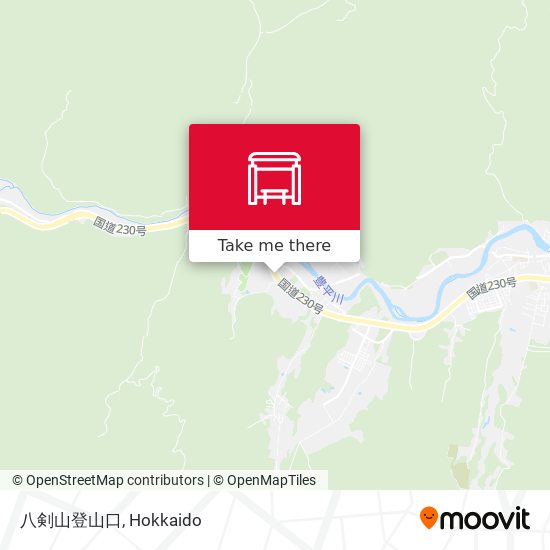 八剣山登山口 map