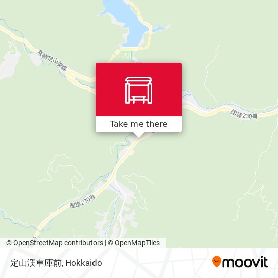 定山渓車庫前 map