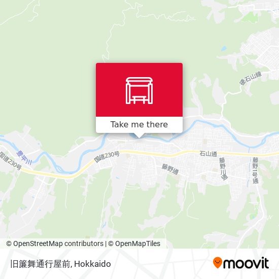 旧簾舞通行屋前 map