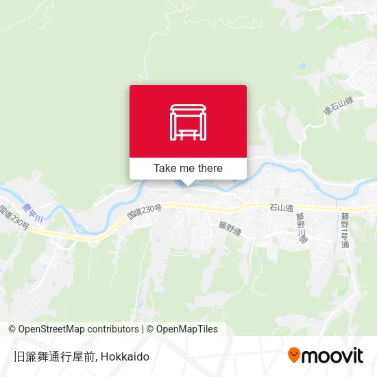 旧簾舞通行屋前 map