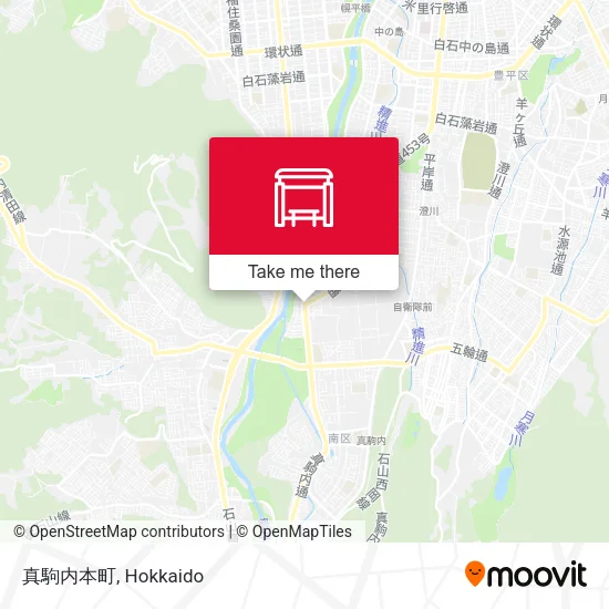 真駒内本町 map