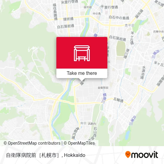 JSDF Hospital-mae [Sapporo] map