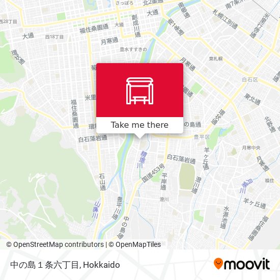 中の島１条六丁目 map