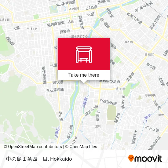 中の島１条四丁目 map