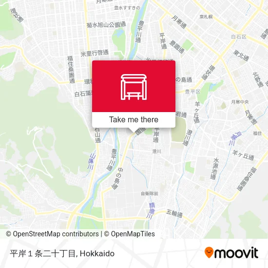 平岸１条二十丁目 map