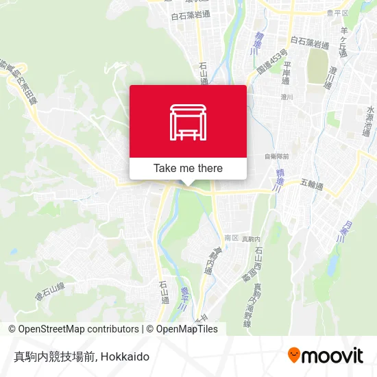 真駒内競技場前 map