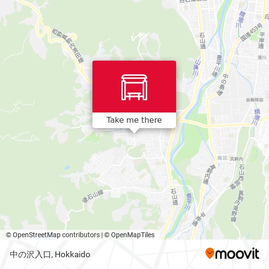 中の沢入口 map