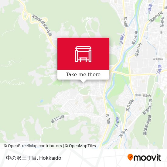 中の沢三丁目 map