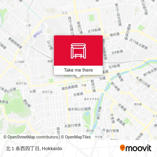 北１条西四丁目 map