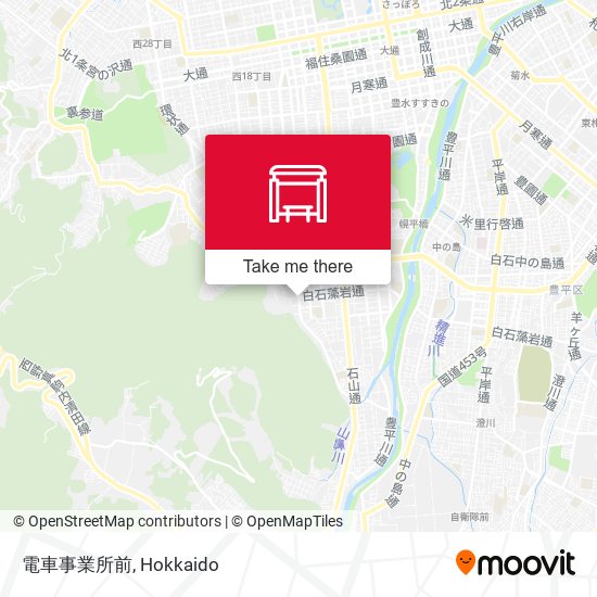 電車事業所前 map