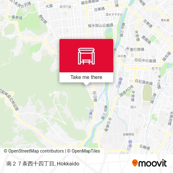 南２７条西十四丁目 map
