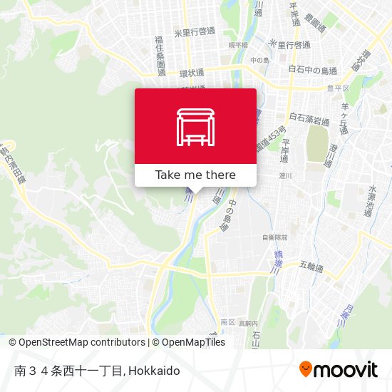 南３４条西十一丁目 map