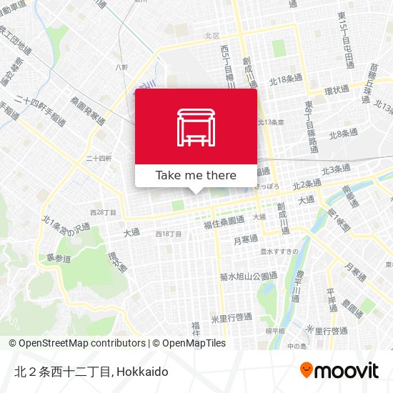 北２条西十二丁目 map