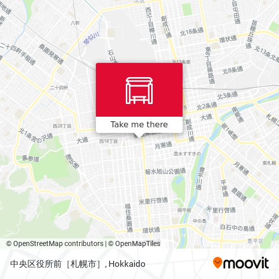 中央区役所前［札幌市］ map