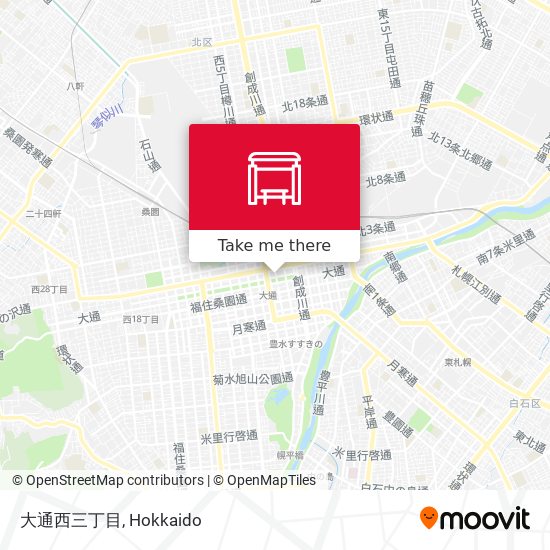 大通西三丁目 map