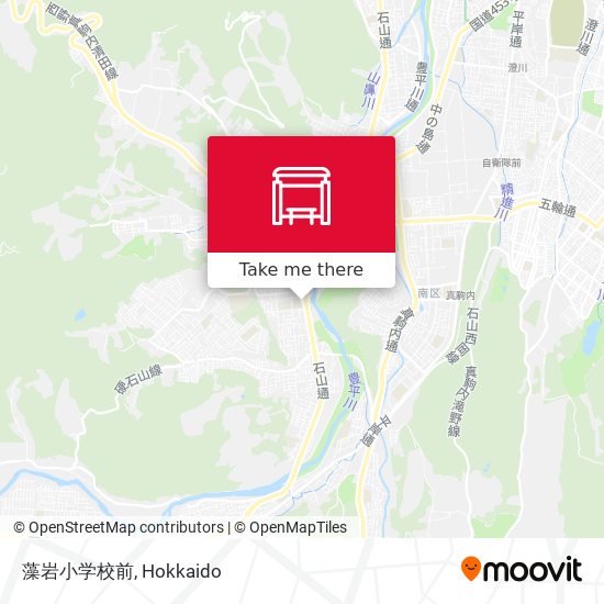 藻岩小学校前 map