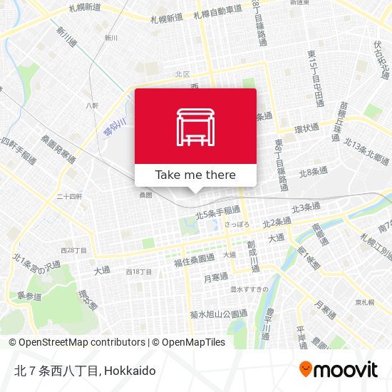 北７条西八丁目 map