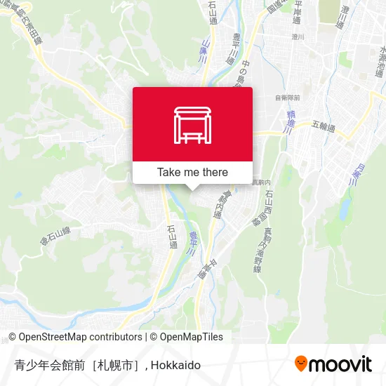 青少年会館前［札幌市］ map