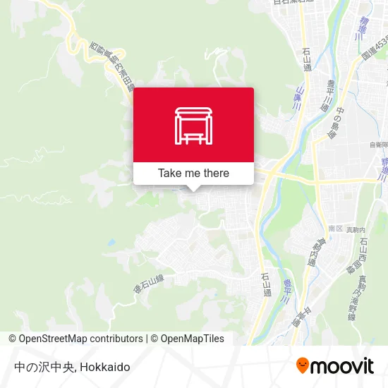 中の沢中央 map