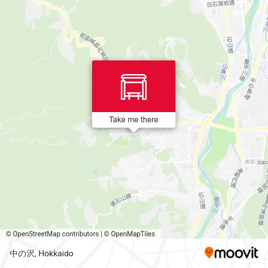 中の沢 map