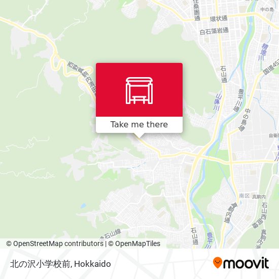 北の沢小学校前 map
